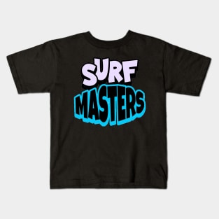 Surf Masters , Hello Summer Vintage Funny Surfer Riding Surf Surfing Lover Gifts Kids T-Shirt